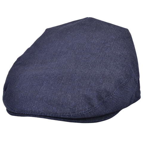 G&H Denim Flat Cap - Dark Blue