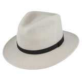 Wool Fedora Hat With Leather Band