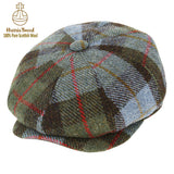 Macleod Tartan Harris Tweed 100% Pure Wool Newsboy Cap
