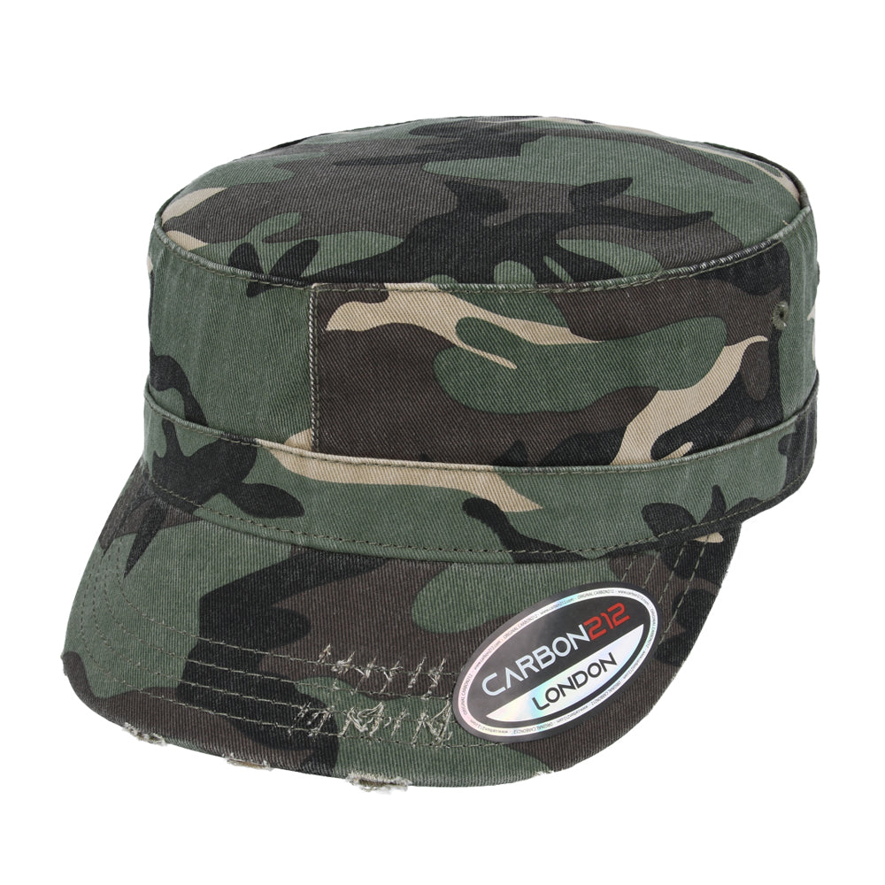 Carbon212 Destroyed Wild Urban Army Cap - Camouflage