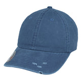 Pigment Dye Destroyed Dad Cap