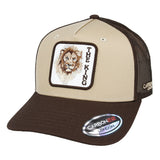 Lion The King Trucker Baseball Cap - Brown