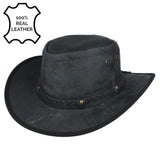 Aussie Bush Style Western Outback Leather Cowboy Hats