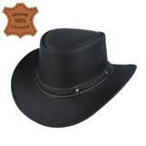 Genuine Leather Australian Western Outback Aussie Cowboy Hat