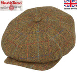 Harris Tweed Wool 8 Panel Gatsby Newsboy Cap - Green (Copy)