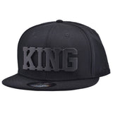 Carbon 212 King Metal Logo Snapback Caps