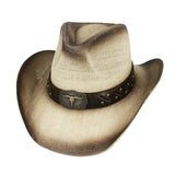 Summer Cowboy Hat With Stiff Paper & Pu Band