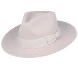 Gladwin Bond Grace Snap-Brim Wool Fedora Hat - Coconut