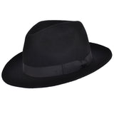 Gladwin Bond Snap Brim Wool Fedora Hat - Black