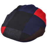 G&H Wool Multi Patch Flat Cap - Multi Colours