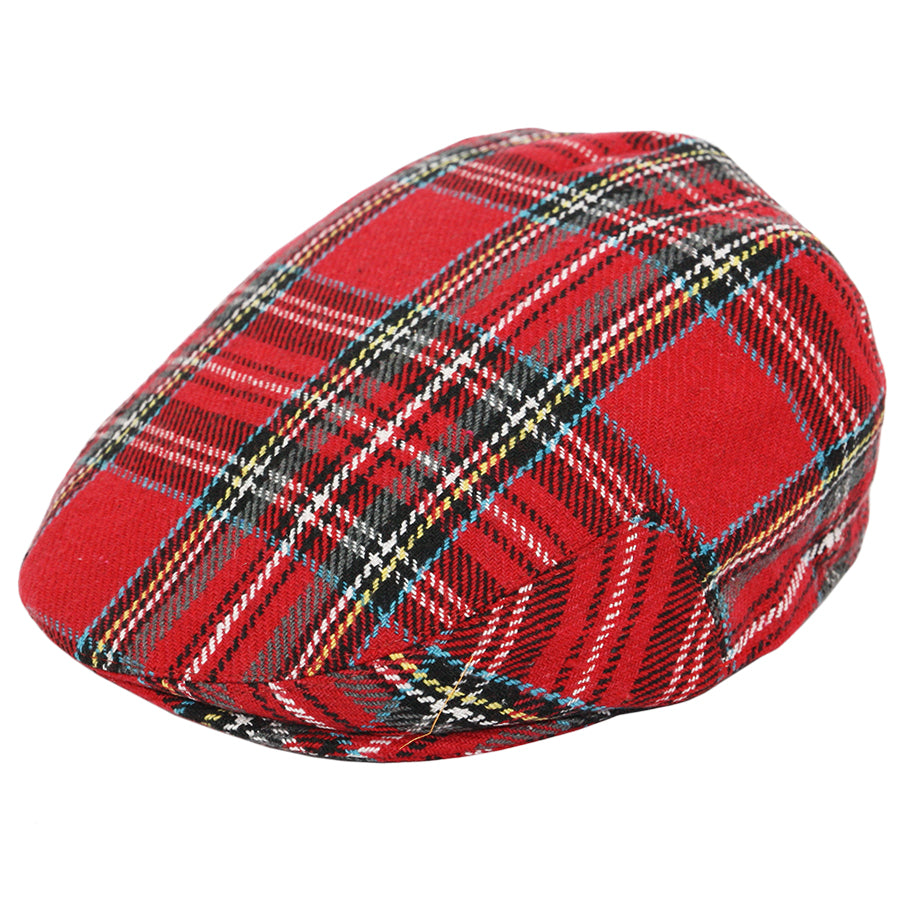G&H Scottish Tartan Flat Caps