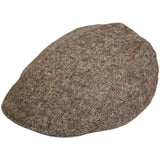 G&H Salt & Pepper Flat Cap - Brown