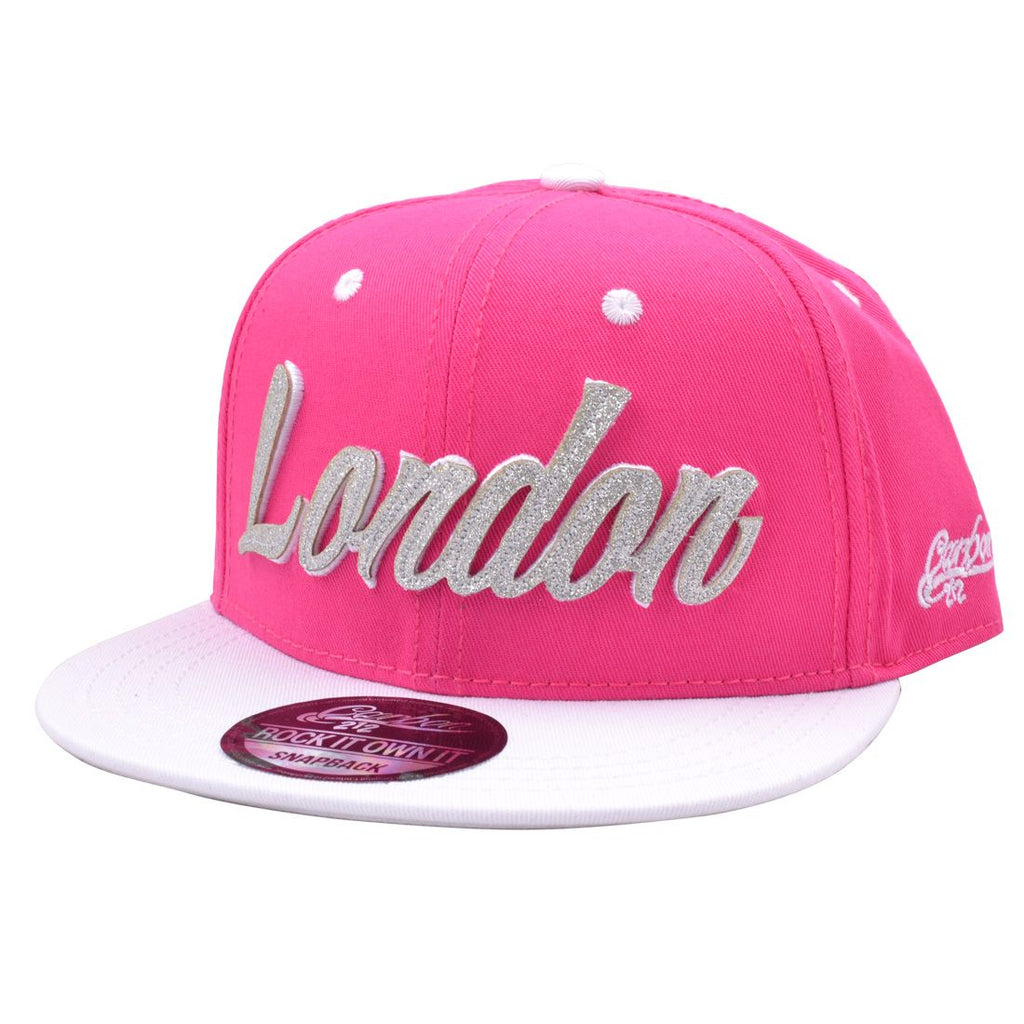 Carbon212 Kids London Snapback - Pink White