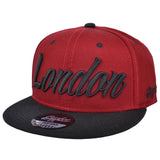 Carbon212 London Snapback Cap - Wine-Black