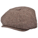 G&H Salt & pepper Newsboy Cap - Brown