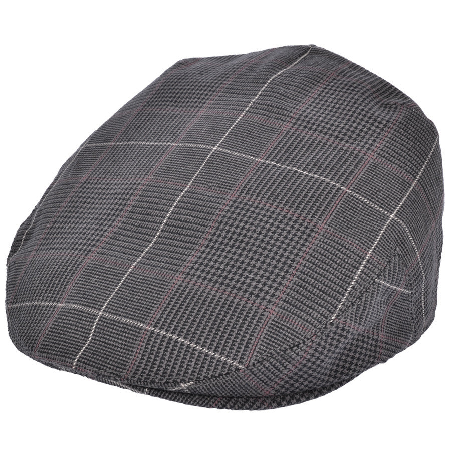 G&H Check Tweed Flat cap - Dark Grey