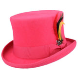 Maz Classic Wool Felt Top Hat - Pink